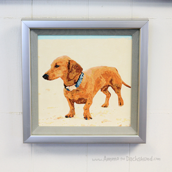 Easy 123 Art Paint by Number Review & Giveaway Ammo the Dachshund